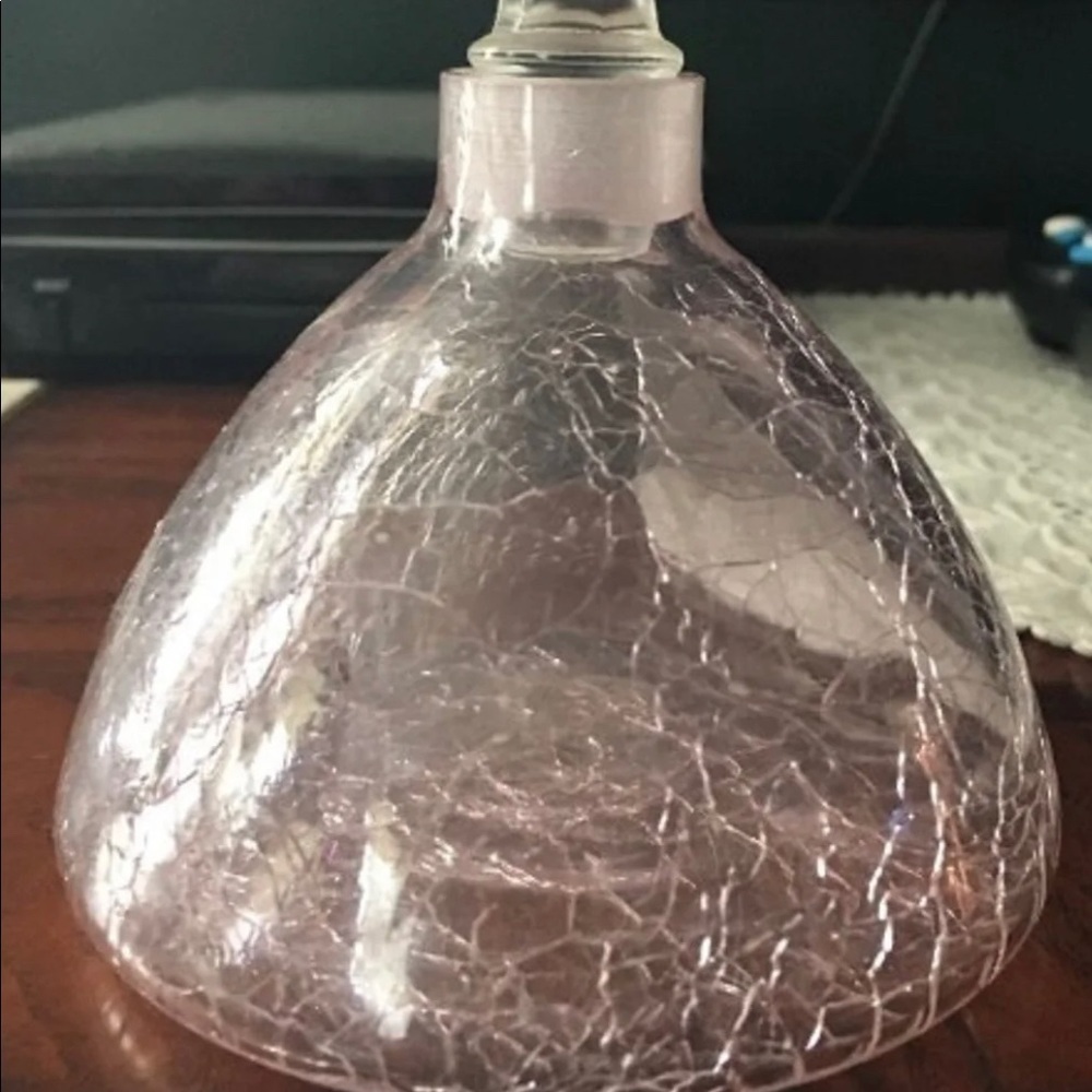 Vintage Crackle Style Bottle Perfume w/Topper